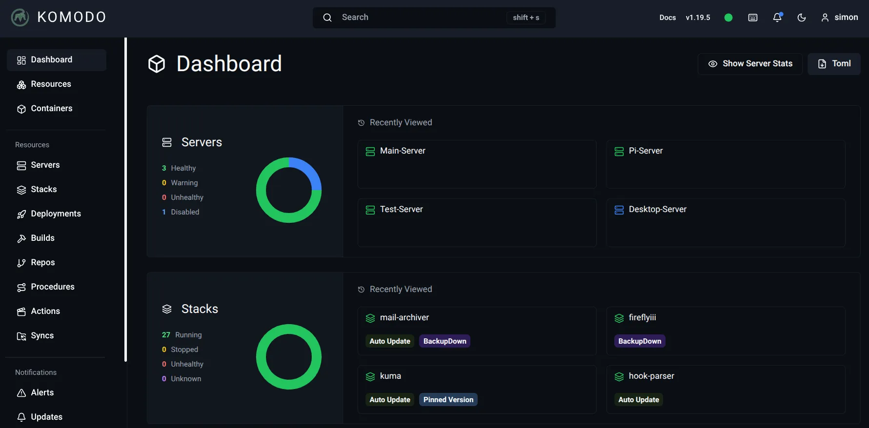 Komodo Dashboard Image